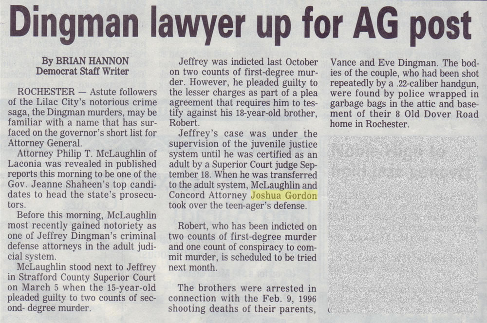 Dingman lawyer up for AG post